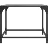  Stolići za kavu s crnim staklenim vrhom 2 kom 50x50x40 cm čelik | shoptok.hr