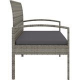  Vrtna klupa s jastukom siva 105 cm od poliratana | shoptok.hr