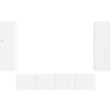  Komplet TV omaric 4 pcs Bela Konstruiran les - - Bela - 57.9 - 30 x 31 x 100 cm - 2025--Uvoz_2 | Shoptok.si