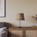 vidaXL Senčilo za svetilko rjavo &Oslash;20x15 cm pleteno cene