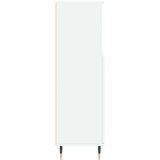 vidaXL Kopalniška omarica bela 30x30x100 cm inženirski les | Shoptok.si