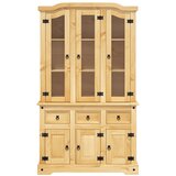  Visoka komoda Corona smeđa 112x43x196 cm borovina meksički stil | shoptok.hr