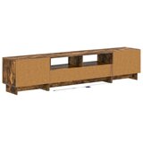  5-dijelni LED TV ormarić Dimljeni hrast Konstruirano drvo - Dimljeni hrast 100 cm | shoptok.hr