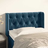  Uzglavlje s ušima tamnoplavo 83x16x78/88 cm baršunasto | shoptok.hr