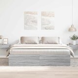  Okvir za krevet boja hrasta 180 x 200 cm veliki bračni | shoptok.hr