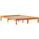  Okvir kreveta s uzglavljem voštano smeđi 120x190 cm od borovine | shoptok.hr