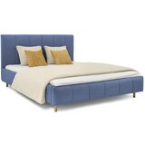 Scandic Plavi tapecirani bračni krevet s prostorom za odlaganje s podnicom 180x200 cm Zee – | shoptok.hr
