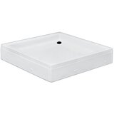 Quartz polimit tuš kada sa oblogom i postoljem, 80x80x20cm, bela | Eponuda.com