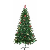  Božićno drvce s 150 LED svjetlima s stalakom Zelena 150 cm PE | shoptok.hr