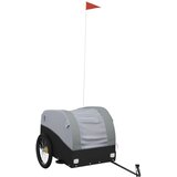 Prikolica za bicikl crno-siva 45 kg željezna | shoptok.hr
