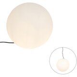QAZQA Moderna zunanja svetilka bela 45 cm IP65 - Nura Cene