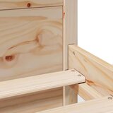  Okvir kreveta s uzglavljem 200 x 200 cm od masivne borovine | shoptok.hr