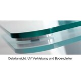 MID.YOU STOJALO ZA TV prozorno, srebrne barve | Shoptok.si