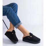Gemre Black women's platform slippers with a buckle Armitage | Shoptok.si