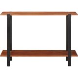vidaXL Konzolna miza Rjava 110 x 30 x 75 cm Trden akacijev les | Shoptok.si