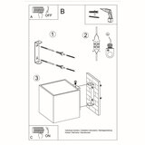 Nice Lamps Temno siva stenska svetilka Geo – | Shoptok.si