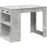  Radni stol s ladicom i policom beton sivi 102x62x77,5 cm | shoptok.hr