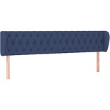 Uzglavlje s u&amp;scaron;ima plavo 203x23x78/88 cm od tkanine Slike