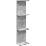  Polica na zidu Betonska siva 22 x 15 x 100 cm Konstruirano drvo | shoptok.hr