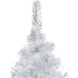  Umjetno osvijetljeno božićno drvce sa stalkom srebrno 120cm PET | shoptok.hr