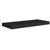  Plutajuće zidne police 2 kom crne 60 x 23 5 x 3 8 cm MDF | shoptok.hr
