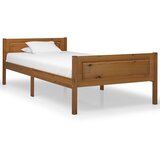 Furnova Posteljni okvir medeno rjav iz trdne borovine 100x200 cm, (21936967) Cene