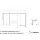 Miuform Antracitno siva sklopiva/s prostorom za odlaganje kutna garnitura (s desnim kutom/u obliku slova "U") Classy Sophie – | shoptok.hr