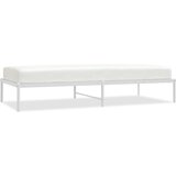 vidaXL Kovinski posteljni okvir bel 90x200 cm, (20726668) Cene