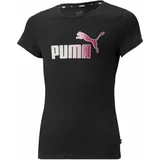 Puma ESS+BLEACH LOGO TEE Ženska majica, crna, veličina