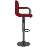  Barski stolac crvena boja vina baršunasti | shoptok.hr