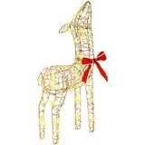  Obitelj jelena 3 kom. Topla bijela 67 x 26 x 127 cm PET | shoptok.hr