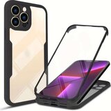 Techsuit ColorVerse 360 Series obostrana zaštitna maska za iPhone 13 Pro Max - crna | shoptok.hr