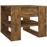 Furnova Klubska mizica dimljeni hrast 55,5x55x45 cm konstruiran les, (21914220) | Shoptok.si