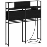vidaXL Skladiščni naslon s polico Črni hrast 75 cm Konstruiran les, (5000142173) | Shoptok.si