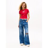 Tommy Jeans Majica 'HEART' rdeča / bela | Shoptok.si