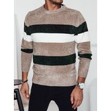 DStreet Sweter męski w paski brązowa Cijene