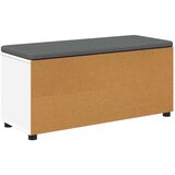  Haldna klop z blazino Enobarvno Bela 100 x 38 x 46 cm, (5000160669) | Shoptok.si