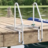 vidaXL Ljestve za dok s 3 koraka Srebrno 58 x 77 x 144 cm Aluminij | shoptok.hr