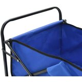  Zložljiv ročni voziček jeklen moder | Shoptok.si