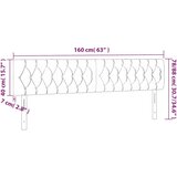 LED uzglavlje crno 160 x 7 x 78/88 cm od tkanine | shoptok.hr