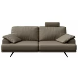 MESONICA Svjetlo smeđa kožna sofa 220 cm Prado –