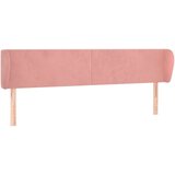 vidaXL Vzglavje z ušesi roza 203x23x78/88 cm žamet | Shoptok.si