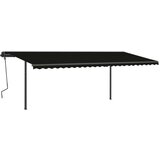  Tenda na ručno uvlačenje s LED svjetlima 6 x 3 5 m antracit | shoptok.hr