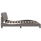  Okvir za krevet bez madraca smeđesivi 200x200 cm od tkanine | shoptok.hr