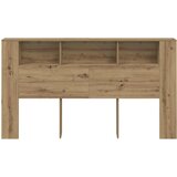  Uzglavlje s ormarićem boja hrasta 180x18,5x102,5 cm drveni | Eponuda.com