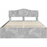  Krevetna konstrukcija s ladicama Betonski sivi 150 x 200 cm Siva 206 x 153 x 90 cm | shoptok.hr