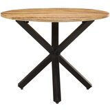 Maison Chic Jedilna miza - Kuhinjska miza - Jedilni stol okrogla 100x100x75 cm robusten mangov les, (21714978) Cene