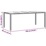 vidaXL 7-dijelni vrtni bistro set od poliratana s jastucima crni | shoptok.hr