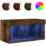 TV ormarić s LED svjetlima boja dimljenog hrasta 60x30x30 cm | Eponuda.com