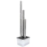  Vrtna fontana srebrna 48 x 34 x 153 cm od nehrđajućeg čelika | shoptok.hr